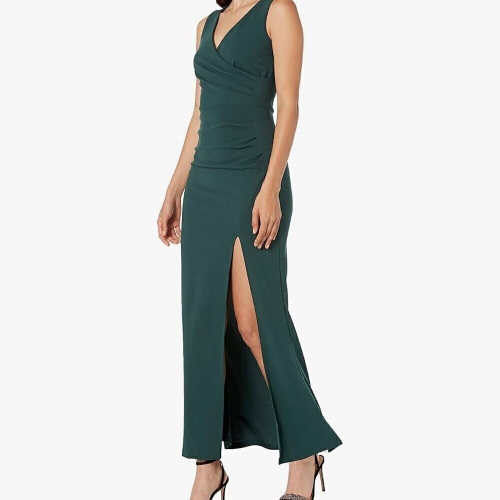 NWT: Classic Green Evening Dress by Woosea